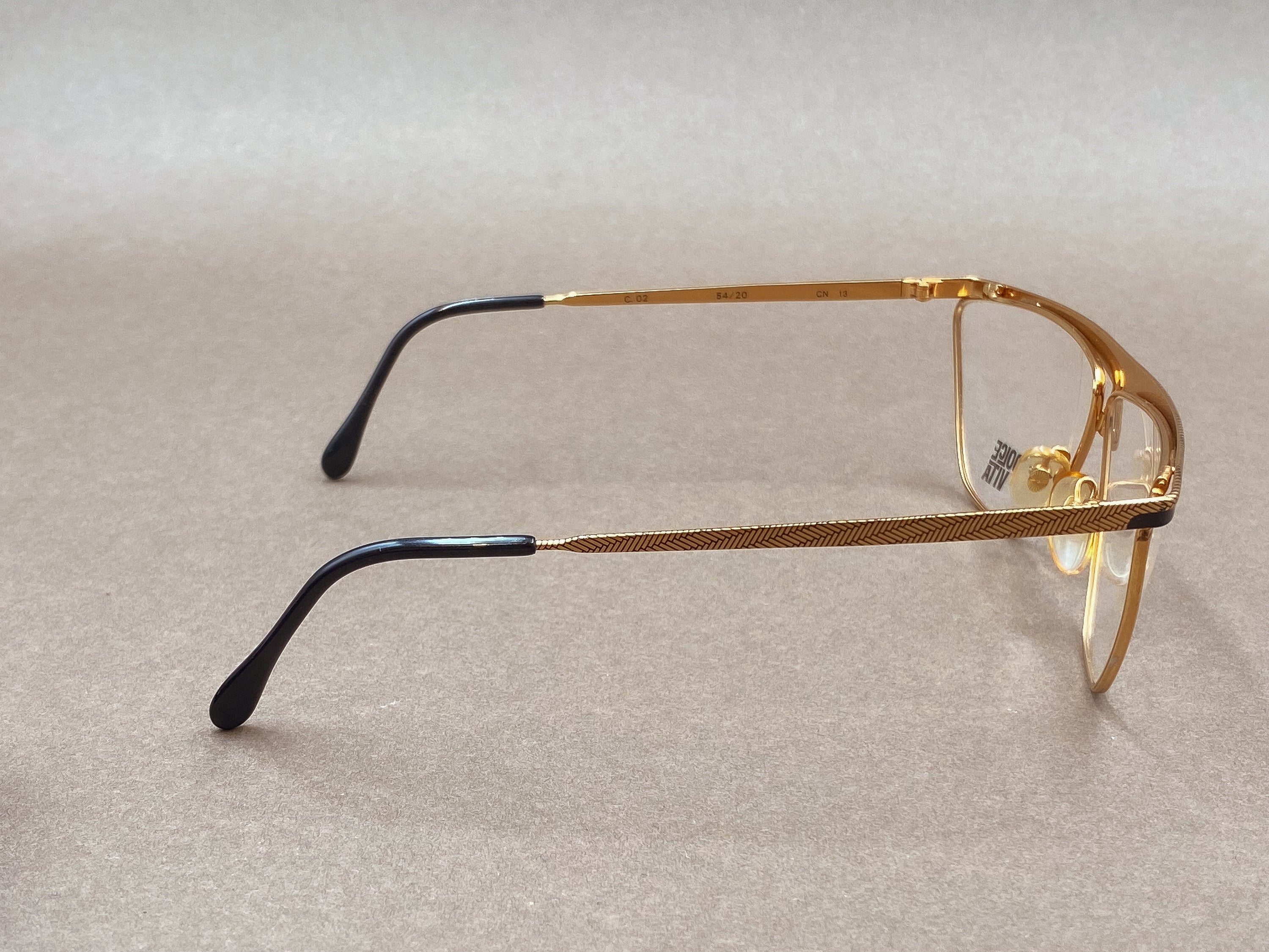 Casanova CN 13 80s gold plated vintage glasses