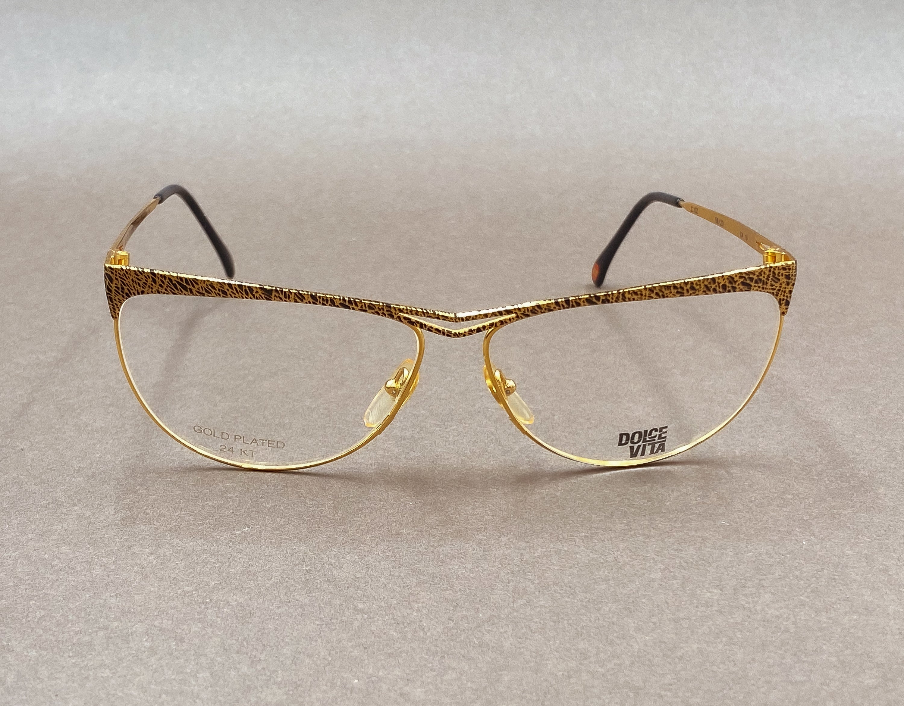 Casanova C.02 Dolce Vita 80s 24kt gold plated glasses