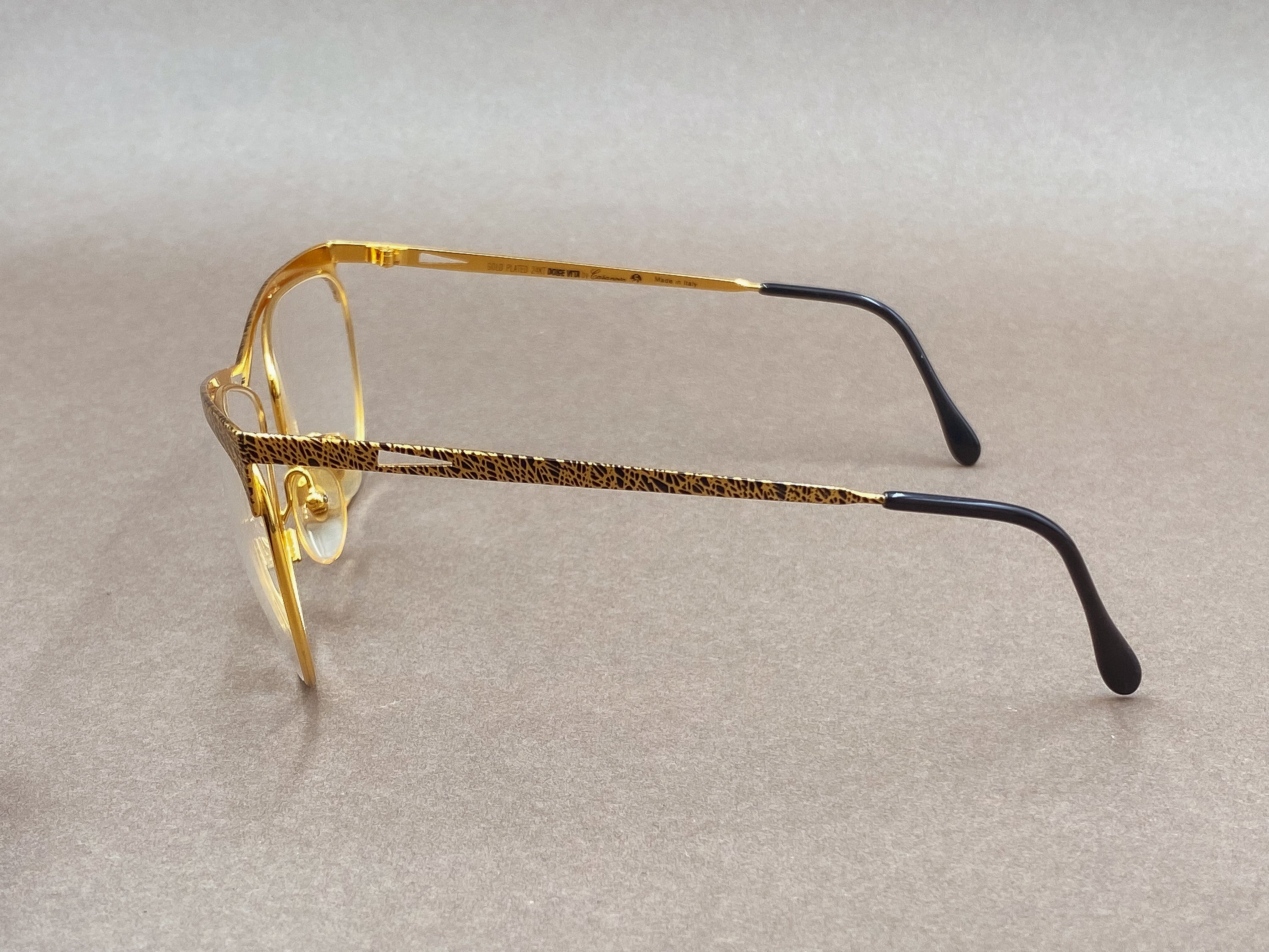 Casanova C.02 Dolce Vita 80s 24kt gold plated glasses