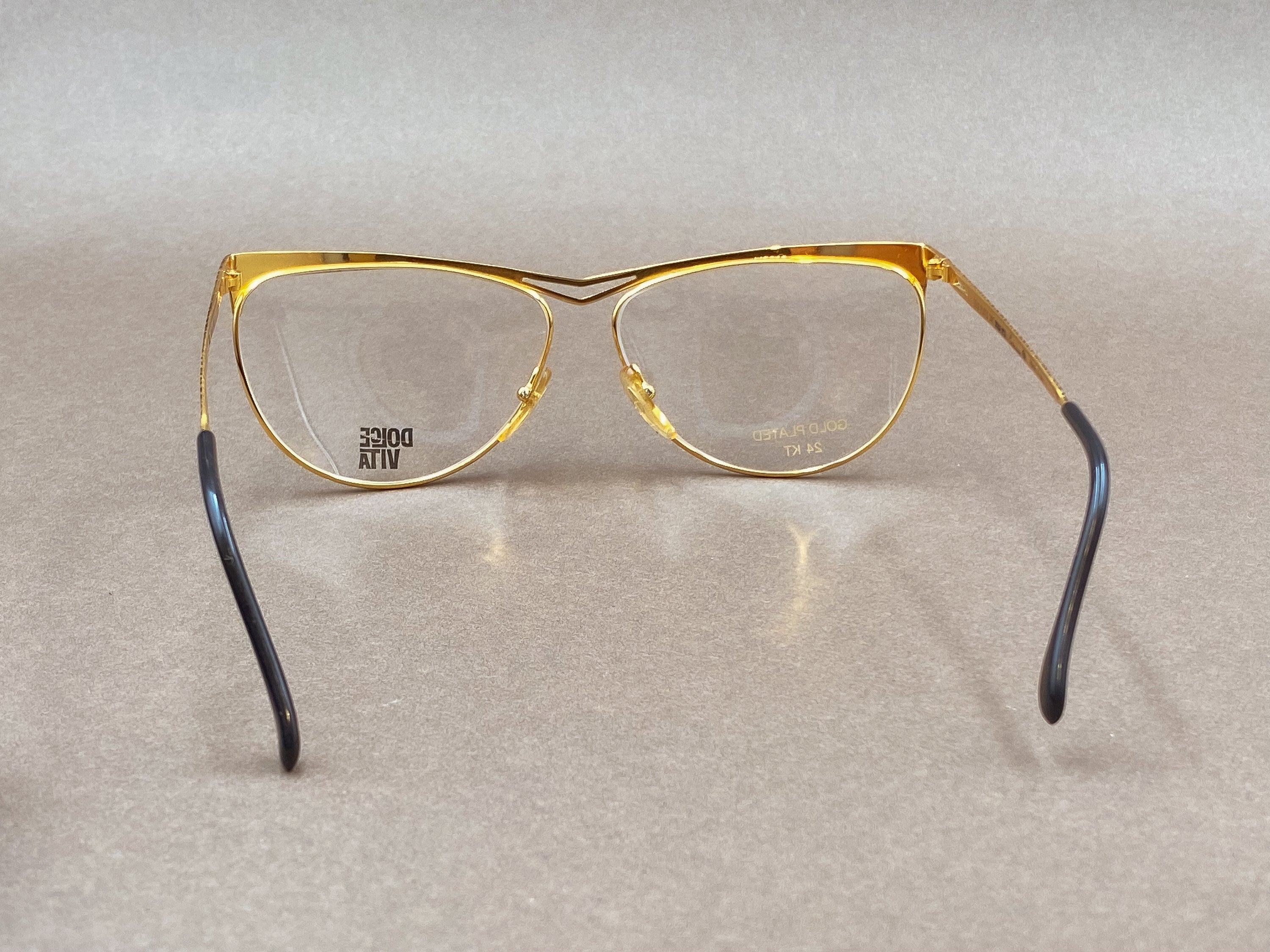 Casanova C.02 Dolce Vita 80s 24kt gold plated glasses