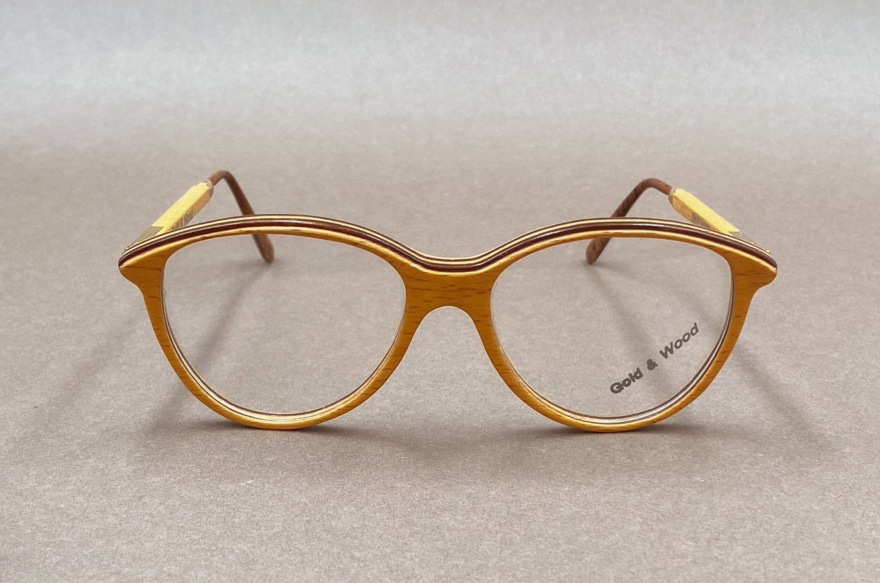 Gold & Wood 1084 PF 90s vintage glasses