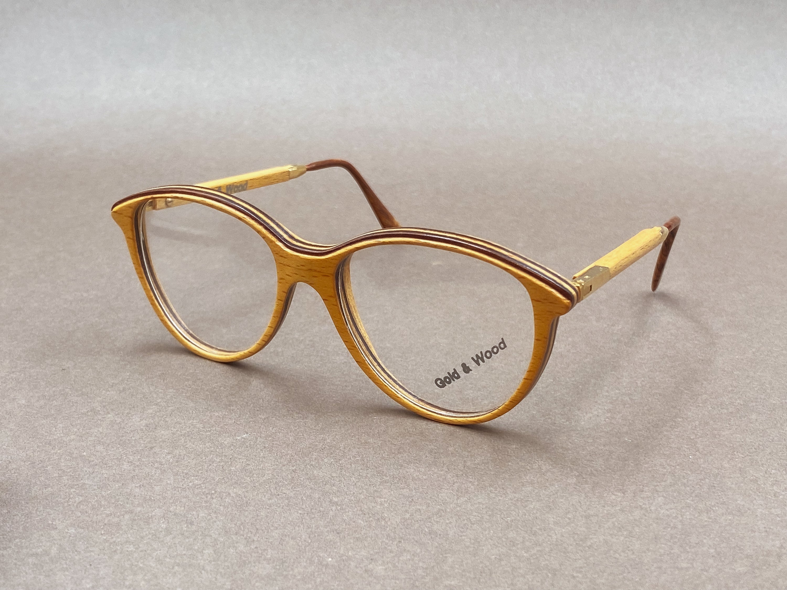 Gold & Wood 1084 PF 90s vintage glasses