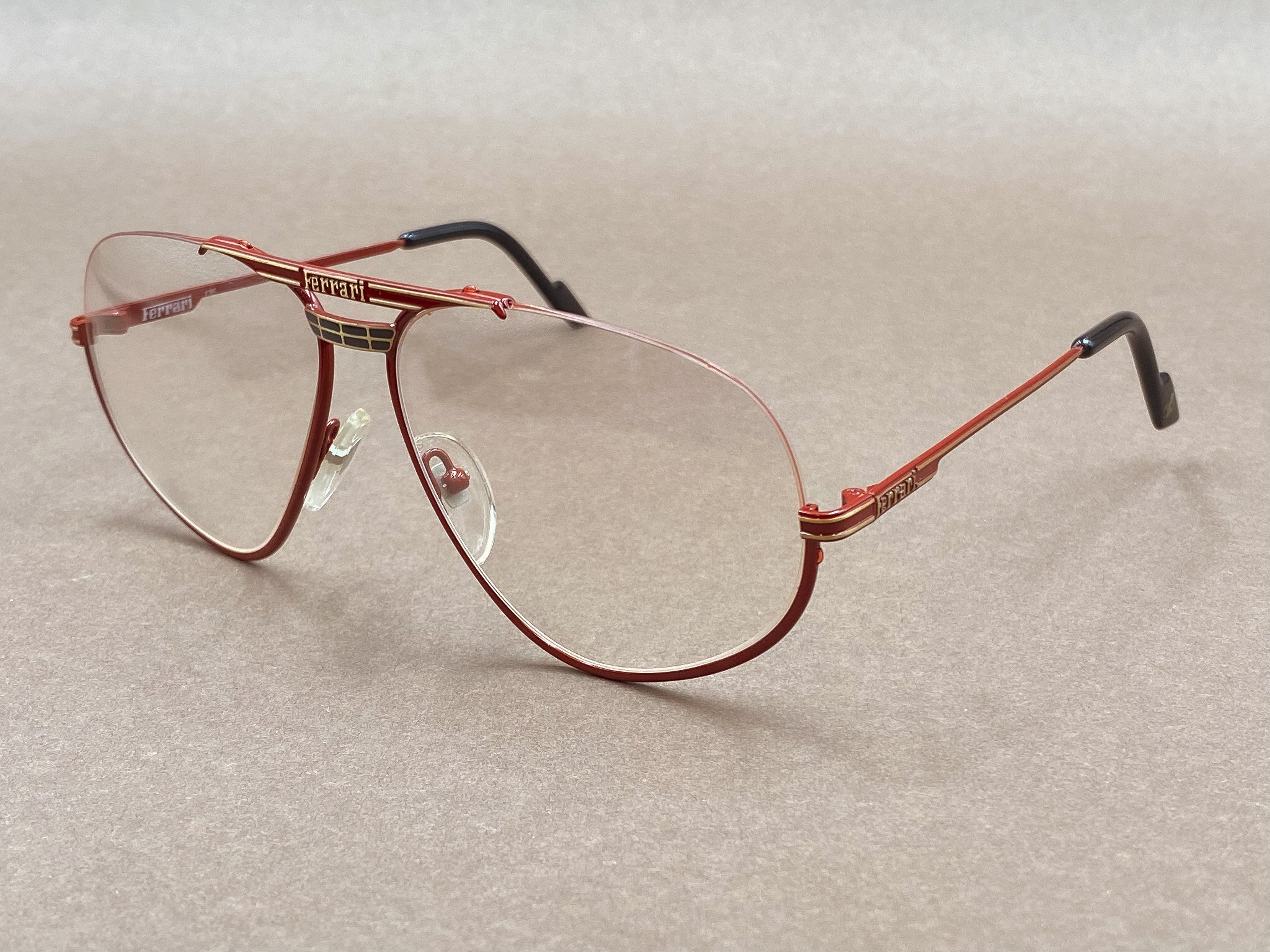 Ferrari F2 80s vintage glasses