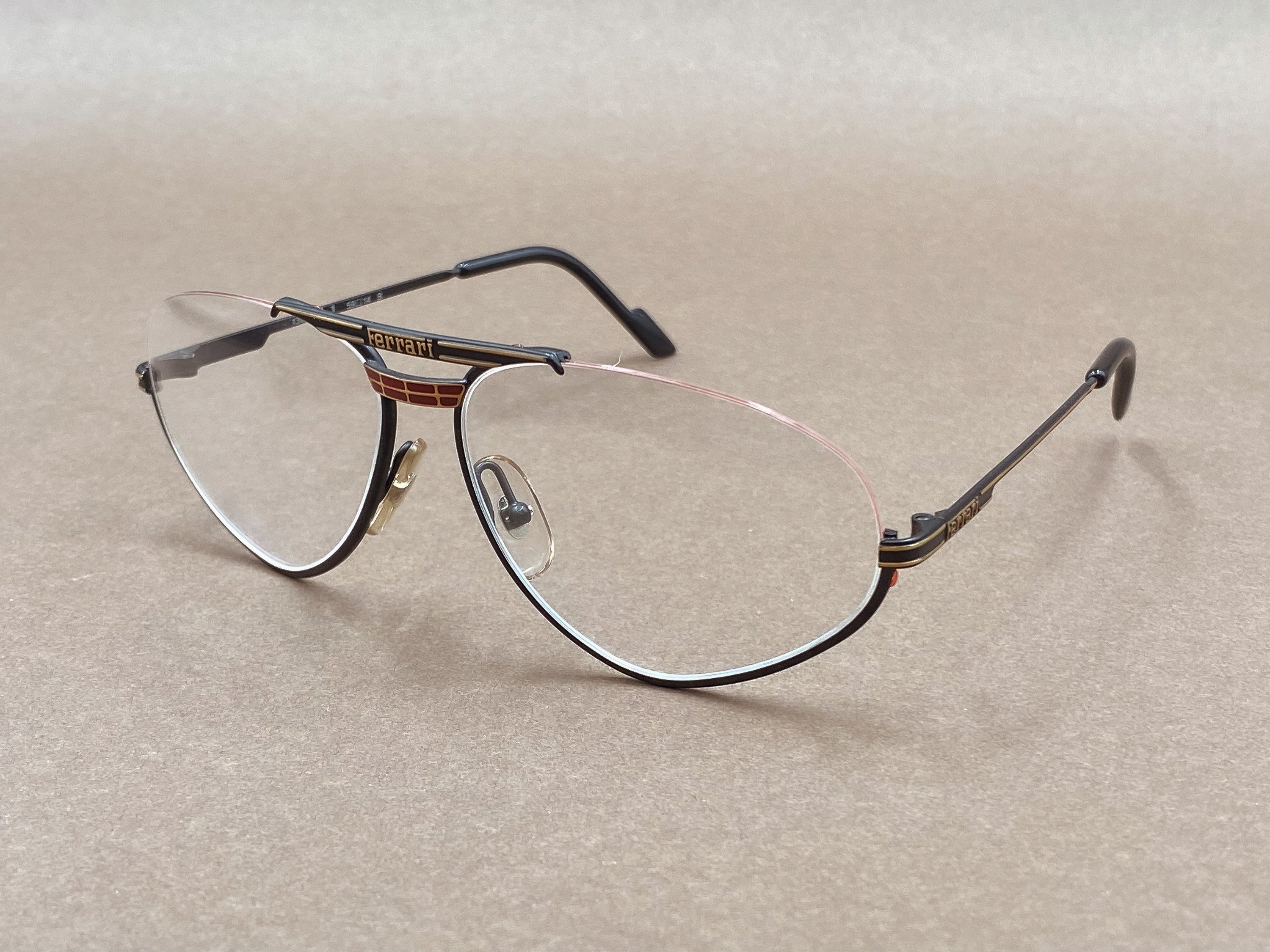 Ferrari F1 80s vintage glasses