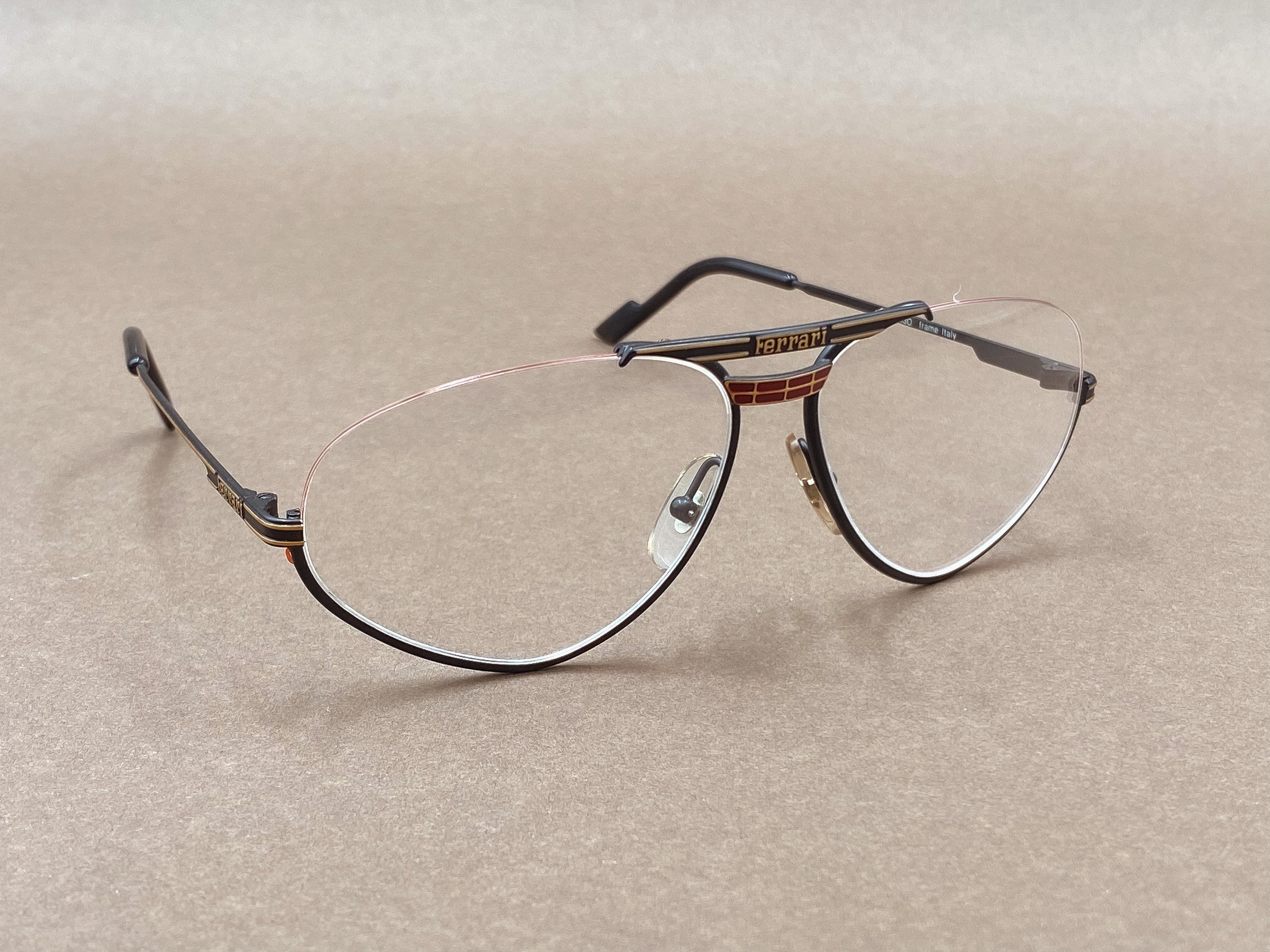 Ferrari F1 80s vintage glasses