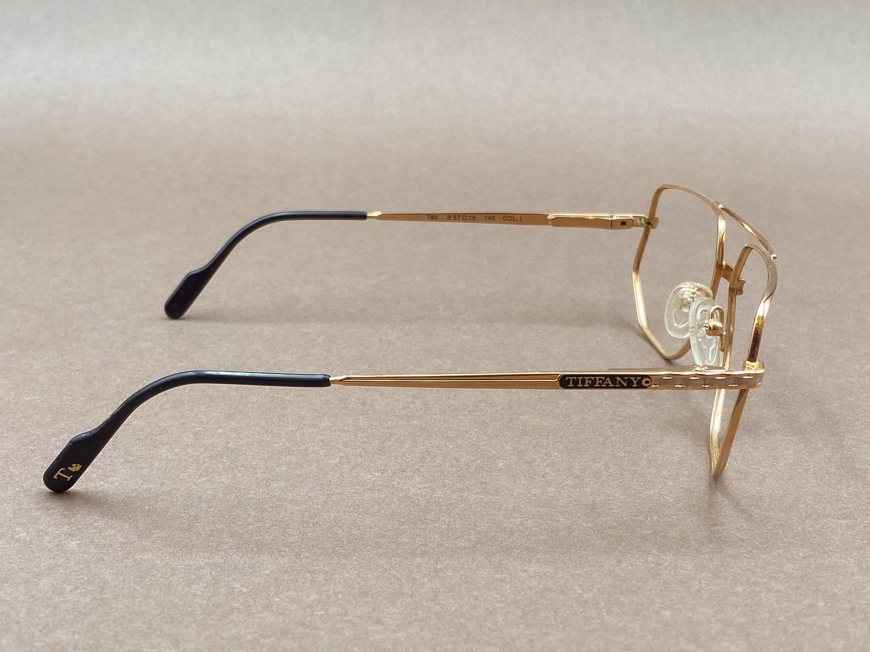 Tiffani T60 gold plated vintage glasses