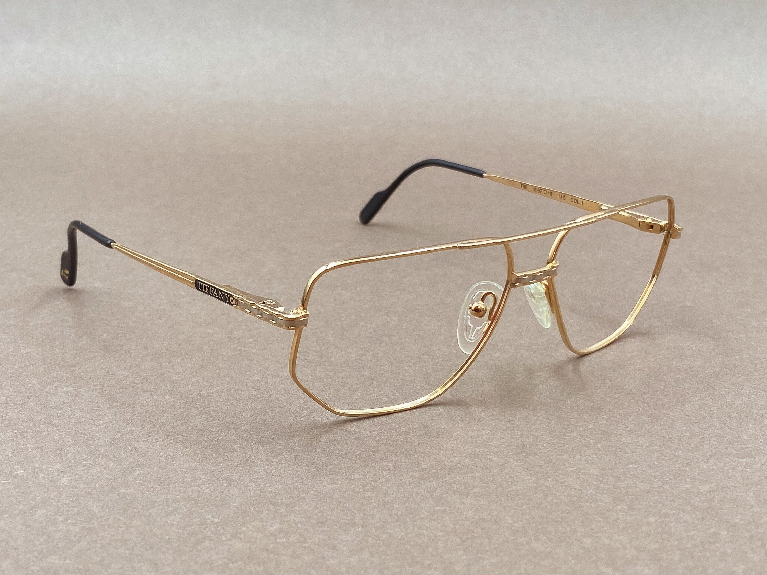 Tiffani T60 gold plated vintage glasses